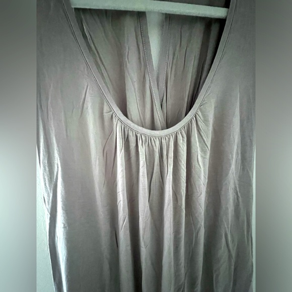 ARMANI EXCHANGE Light Purple Gray Sleeveless CrossBack Top XL - Picture 3 of 5